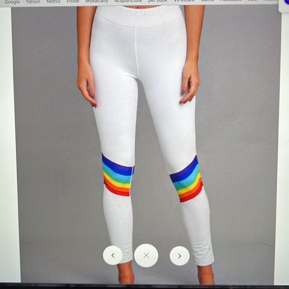 Rainbow road womens baselayer leggings